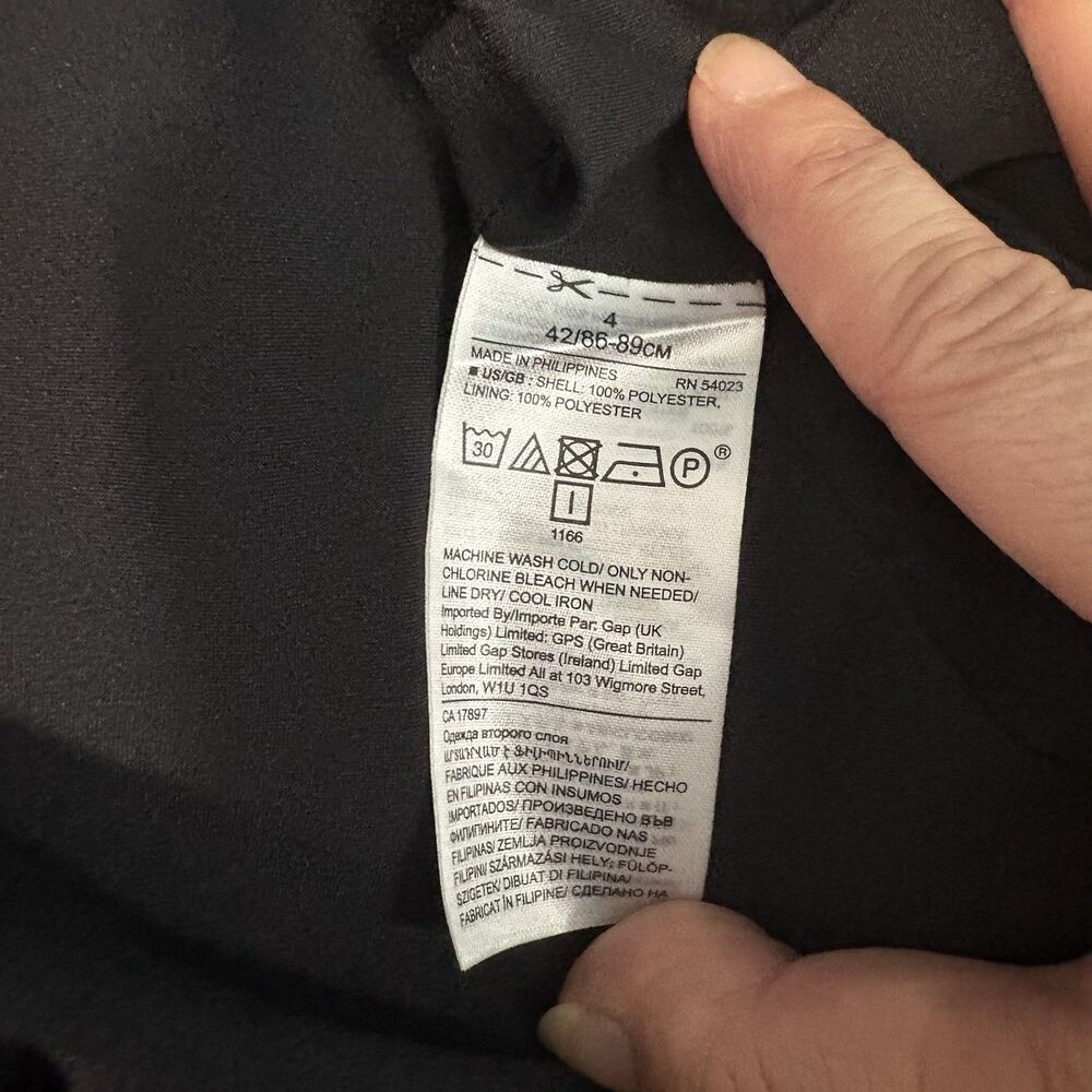 Black Midi Dress (Banana Republic) Sz 4- NWT - Picture 10 of 11
